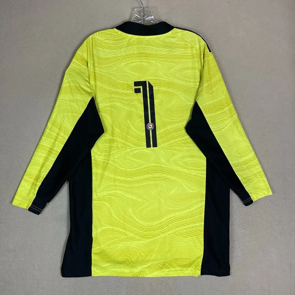 Adidas Jersey Mens L Yellow LAUFA LA United Futbol‎ Academy Long Sleeve #1